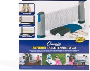 718AXBQuEL._AC_SX425_.jpg Champion Sports Anywhere Table Tennis: Ping Pong Paddles Balls and Portable Net