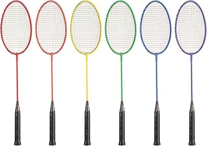 71PDAhnGC0L._AC_SX425_.jpg Champion Sports Tempered Steel Badminton Rackets Set of 6