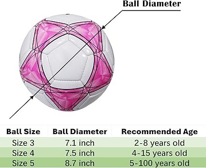 Soccer Ball Size 345 Soft PU