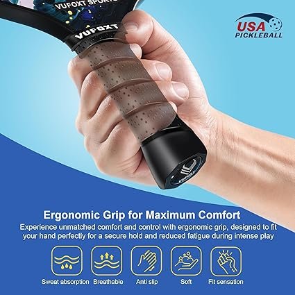 81UfsnD9A1L._AC_SX425_.jpg Pickleball Paddles Set of 24 USAPA Approved 99.99 Carbon Fiber Surface